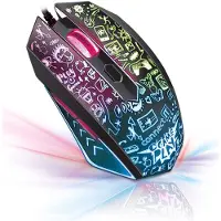Connect IT Doodle, Beidhändig, USB Typ-A, 2000 DPI, Schwarz, Weiß