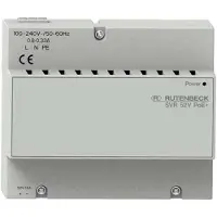 Rutenbeck 23510304 PoE-Spannungsversorgung REG-Montage Ausgangsleistung: 80W für bis zu 3 PoE+-Geräte (Klasse 0 - 4) lichtgrau (ähnlich RAL 7035)