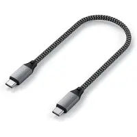 Satechi ST-TCC10M, 0,25 m, USB C, USB C, USB 3.2 Gen 2 (3.1 Gen 2), 0,48 Gbit/s, Grau
