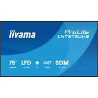 Iiyama LH7575UHS-B2AG, Digital Signage Flachbildschirm, 190,5 cm (75"), LCD, 3840 x 2160 Pixel, WLAN, 24/7