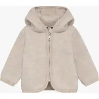 Huttelihut Wollfilz-Jacke Merino mit Ohren, Camel Melange, 98