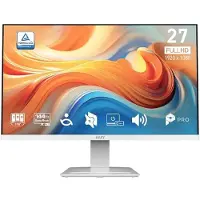 MSI LED-Monitor "PRO MP273W E14A", Energieeffizienz: C, weiß, Monitore, neigbar, Lautsprecher, geeignet für Business und Gaming, LED-Monitor