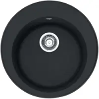 Franke Rondo - Fragranit Spülbecken ROG 610, 510 mm, rund, onyx 114.0283.879