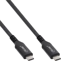 InLine 35904A, 1,5 m, USB C, USB C, USB4 Gen 3x2, 40 Gbit/s, Schwarz