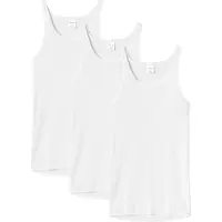 Schiesser Herren Unterhemd 3er Pack - Sport-Jacke, ohne Arm, Original Feinripp, einfarbig