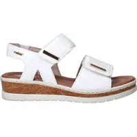 Rieker Sandale Sommerschuh, Keilsandalette, Plateausandale mit Klett