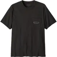 Patagonia - MW '95 Oval Logo Pocket Tee - T-Shirt Gr XS schwarz