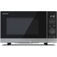 Sharp PS254AES Mikrowelle (Mikrowelle: 900W, 10 Leistungsstufen, Auftaufunktion), silber