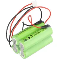 AccuCell Notleuchtenakku NiMH 4,8V 2000mAh F2x2 Mignon AA mit 200mm Kabel ersetzt RPower NIMHHT4820Q