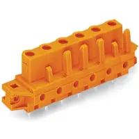 Wago 232-762/031-000 THT-Federleiste,gerade,Rastermaß 7,62 mm,orange 232762031000 - 50 Stück