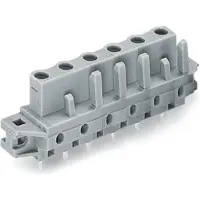 Wago 232-743/031-000 THT-Federleiste,gerade,Rastermaß 7,5 mm,grau 232743031000 - 10 Stück
