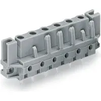 Wago 232-738/047-000 THT-Federleiste,gerade,Rastermaß 7,5 mm,grau 232738047000 - 25 Stück