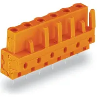 Wago 232-767/045-000 THT-Federleiste,gerade,Rastermaß 7,62 mm,orange 232767045000 - 50 Stück