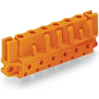 Wago 232-764/047-000 THT-Federleiste,gerade,Rastermaß 7,62 mm,orange 232764047000 - 50 Stück