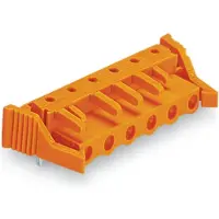 Wago 232-868/039-000 THT-Federleiste,abgewinkelt,Rastermaß 7,62 mm,orange 232868039000 - 25 Stück