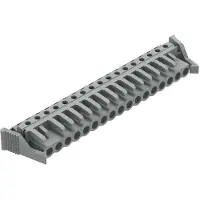 Wago 232-247/039-000 THT-Federleiste,abgewinkelt,Rastermaß 5 mm,grau 232247039000 - 10 Stück