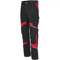 Kuebler Damenhose ACTIVIQ cotton+ schwarz/mittelrot Gr. 34