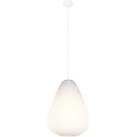 TRIO Weiße Design-Pendelleuchte Janine Ø 48cm