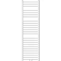 LuxeBath Badheizkörper Sahara, 400x1500 mm, Weiß, gerade mit Mittelanschluss, ohne Heizstab