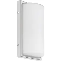 LCD LED Wandleuchte A-259369 Typ 040, ohne Bewegungsmelder, 13W, 910lm, 3000K, Aluguss, Opalglas, IP44, 290x170x95mm