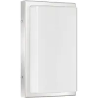 LCD LED-Außenwandleuchte Julea, Edelstahl, Glas, Bewegungsmelder