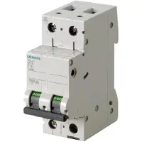 Siemens 5SL4201-8 Leitungsschutzschalter 400V 10kA, 2-polig, D, 1A 5SL42018