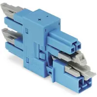Wago 890-1904 3-fach-Verteiler,2-polig,Kod. I,blau 8901904 - 50 Stück