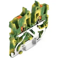 Wago 2250-1207 2-Leiter-Mini-Schutzleiterklemme,mit Drücker,1 mm2,grün-gelb 22501207 - 100 Stück
