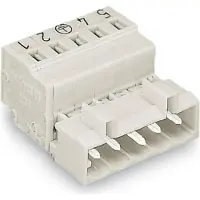 Wago 721-615/018-000 1-Leiter-Stiftleiste,CAGE CLAMP,2,5 mm2,lichtgrau 721615018000 - 25 Stück