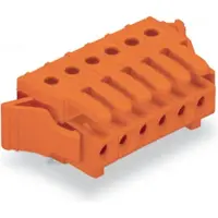 Wago 734-570/037-000 THT-Federleiste,abgewinkelt,Rastermaß 3,81 mm,orange 734570037000 - 50 Stück