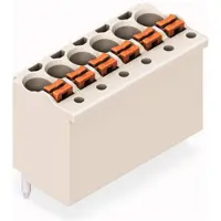 Wago 2091-1180/000-1000 1-Leiter-THT-Federleiste, gerade,Drücker,Push-in CAGE CLAMP,lichtgrau 209111800001000 - 100 Stück