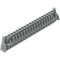 Wago 232-149/039-000 THT-Federleiste,gerade,Rastermaß 5 mm,grau 232149039000 - 10 Stück