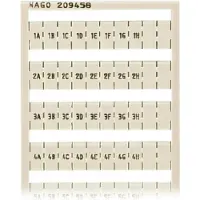 Wago 209-458 WSB-Beschriftungskarte,als Karte,bedruckt,weiß 209458 - 5 Stück