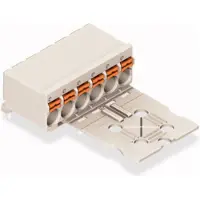 Wago 2092-1356/000-5000 1-Leiter-THT-Federleiste, abgewinkelt,Drücker,Push-in CAGE CLAMP,lichtgrau 209213560005000 - 50 Stück