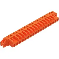 Wago 232-278/031-000 THT-Federleiste,abgewinkelt,Rastermaß 5,08 mm,orange 232278031000 - 10 Stück