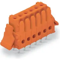 Wago 734-510/037-000 THT-Federleiste,gerade,Rastermaß 3,81 mm,orange 734510037000 - 50 Stück