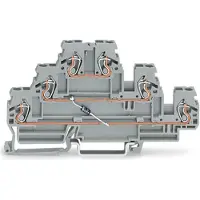 Wago 870-590/281-675 Bauelementklemme,Dreistock,mit Diode 1N4007,grau 870590281675 - 50 Stück