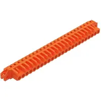 Wago 232-284/031-000 THT-Federleiste,abgewinkelt,Rastermaß 5,08 mm,orange 232284031000 - 10 Stück