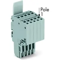 Wago 2020-205/124-000 2-Leiter-Federleiste,Push-in CAGE CLAMP,1,5 mm2,grau 2020205124000 - 50 Stück
