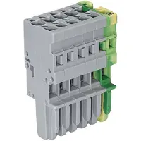 Wago 769-106/000-036 1-Leiter-Federleiste,CAGE CLAMP,4 mm2,grün-gelb/grau 769106000036 - 25 Stück