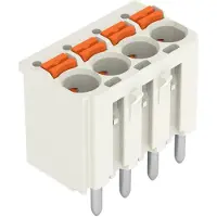 Wago 2092-1174/200-000/997-406 1-Leiter-THR-Federleiste, gerade, Drücker, Push-in CAGE CLAMP, lichtgrau 20921174200000997406 - 80 Stück