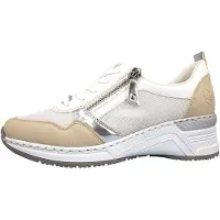 Rieker Damenschuhe Schnürschuhe Sportive sportlicher Schnürer Weiß Freizeit