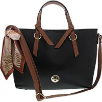 Rieker Damen Handtasche Shopper Schulterriemen H1507, Farbe:Schwarz