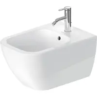 Duravit Wand-Bidet Happy D.2 35,5x54cm, m HL, ÜL, Hahnlochbank, weiß
