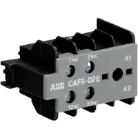 ABB CAF6-02E Hilfskontaktblock 0S/2Ö, für 4-polige B(C)6, B(C)7 Kleinschütze Schraubanschluss, frontseitig anbaubar