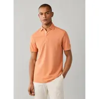 Hackett London für Herren. HM5600201 Gmd-Polohemd aus Piqué, orange (S), Lässig, Baumwolle, Kurzarm