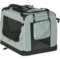Rebel RA-1304 Faltbare Transporttasche für Tiere XL 82 x 58 x 58 cm, grau