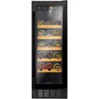 Amica Weinkühlschrank "WK 341 115 S", Energieeffizienz: G, schwarz, B:29,5cm H:82cm T:62,5cm, Weinkühlschränke, Standkühlschrank, Weinkühlschrank