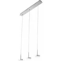 FABAS LUCE LED-Hängeleuchte Dunk, aluminium, 3-flammig, 3.000 K, Metall