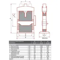Elmag Hydraulische Werkstattpresse - Serie EUROPRESS, 81892